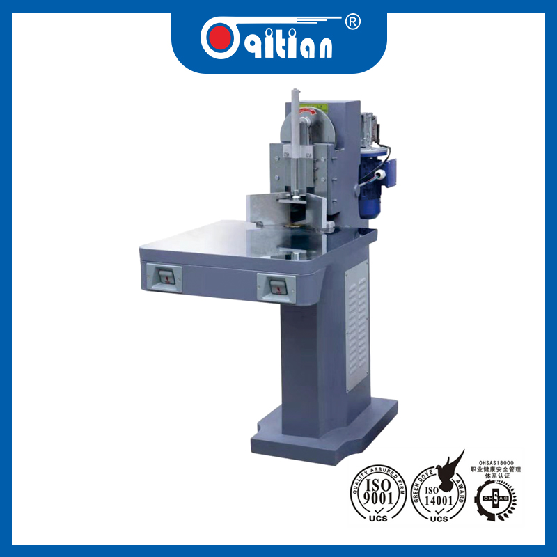 Semi-automatic corner cutting machine